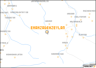 map of Emāmzādeh Zeylān