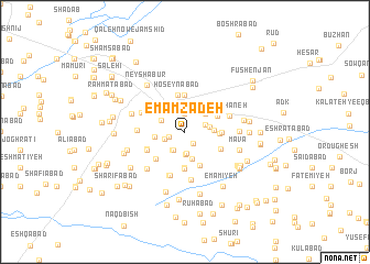 map of Emāmzādeh