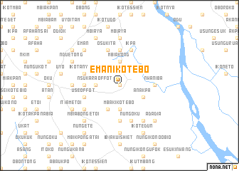 map of Eman Ikot Ebo