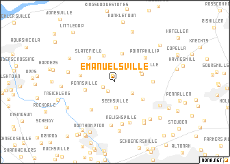 map of Emanuelsville