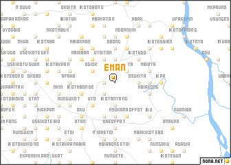 map of Eman