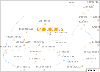 map of Embajadores