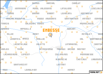 map of Embesse