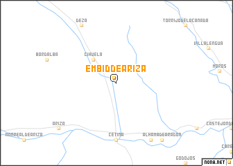 map of Embid de Ariza