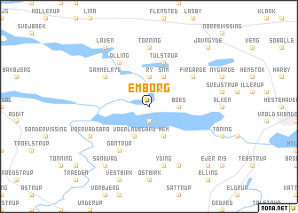 map of Emborg