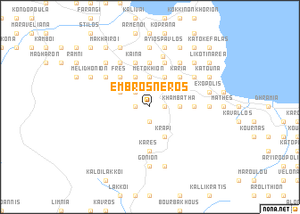 map of Embrósneros