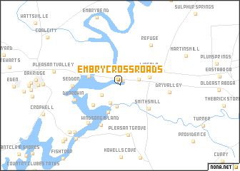 map of Embry Crossroads