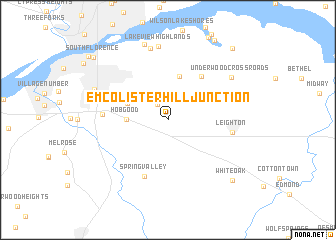 map of Emco-Listerhill Junction