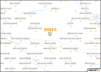 map of Emden