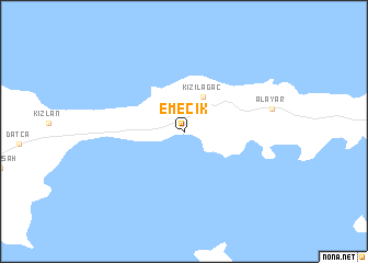 map of Emecik