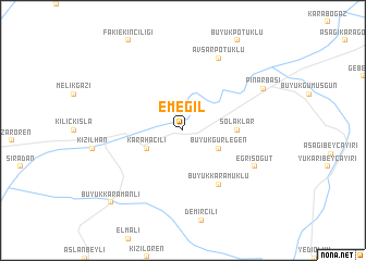 map of Emeğil