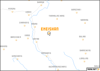 map of Emeishan