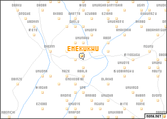 map of Emekukwu