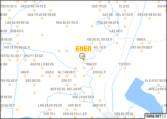 map of Emen