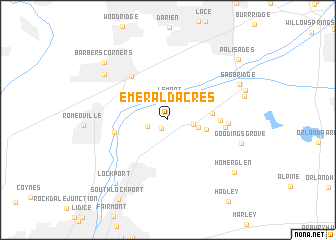 map of Emerald Acres