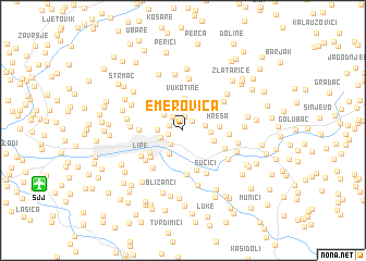 map of Emerovica