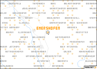 map of Emershofen