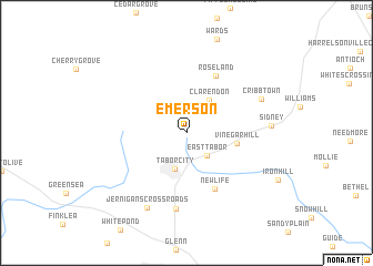 map of Emerson