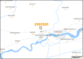 map of Emerson