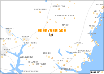 map of Emerys Bridge