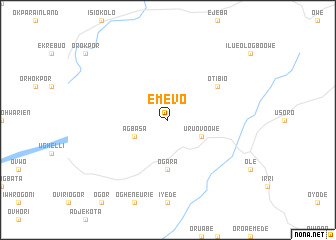 map of Emevo