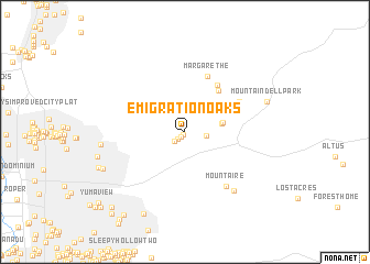 map of Emigration Oaks