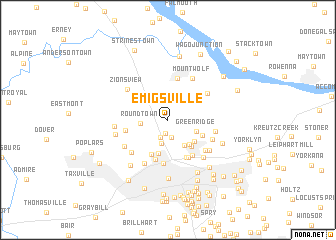 map of Emigsville