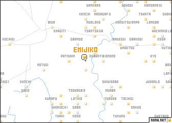 map of Emijiko