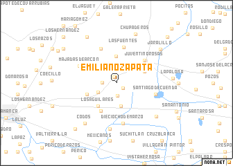 map of Emiliano Zapata