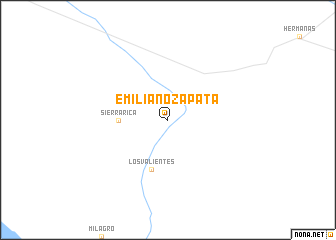 map of Emiliano Zapata