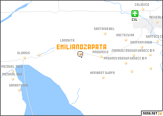 map of Emiliano Zapata