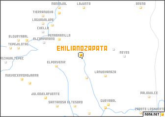 map of Emiliano Zapata