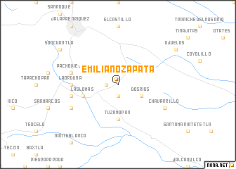 map of Emiliano Zapata