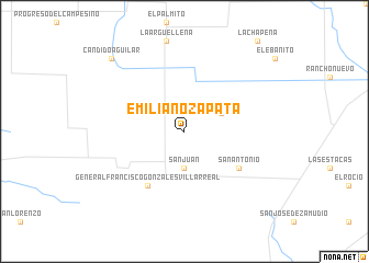 map of Emiliano Zapata