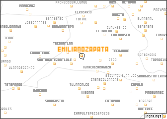 map of Emiliano Zapata