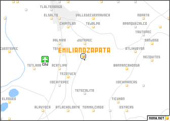 map of Emiliano Zapata