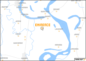 map of Eminence
