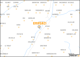 map of Emirgazi