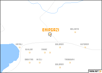 map of Emirgazi