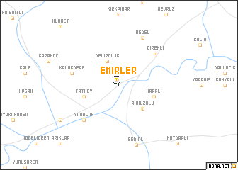 map of Emirler