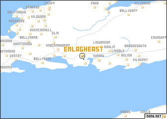 map of Emlagh East