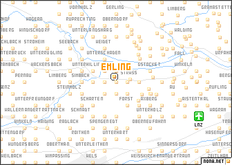 map of Emling