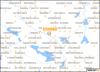 map of Emmabo