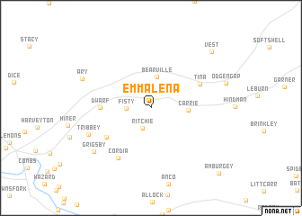 map of Emmalena