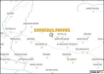 map of Emmanouíl Pappás