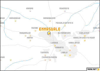 map of Emmasdale