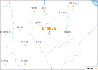 map of Emmaüs