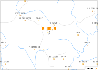 map of Emmaus