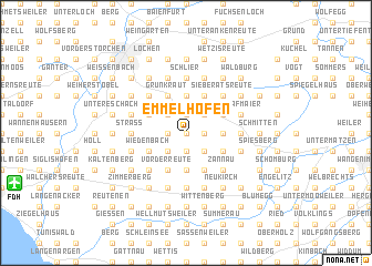 map of Emmelhofen