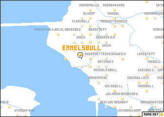 map of Emmelsbüll